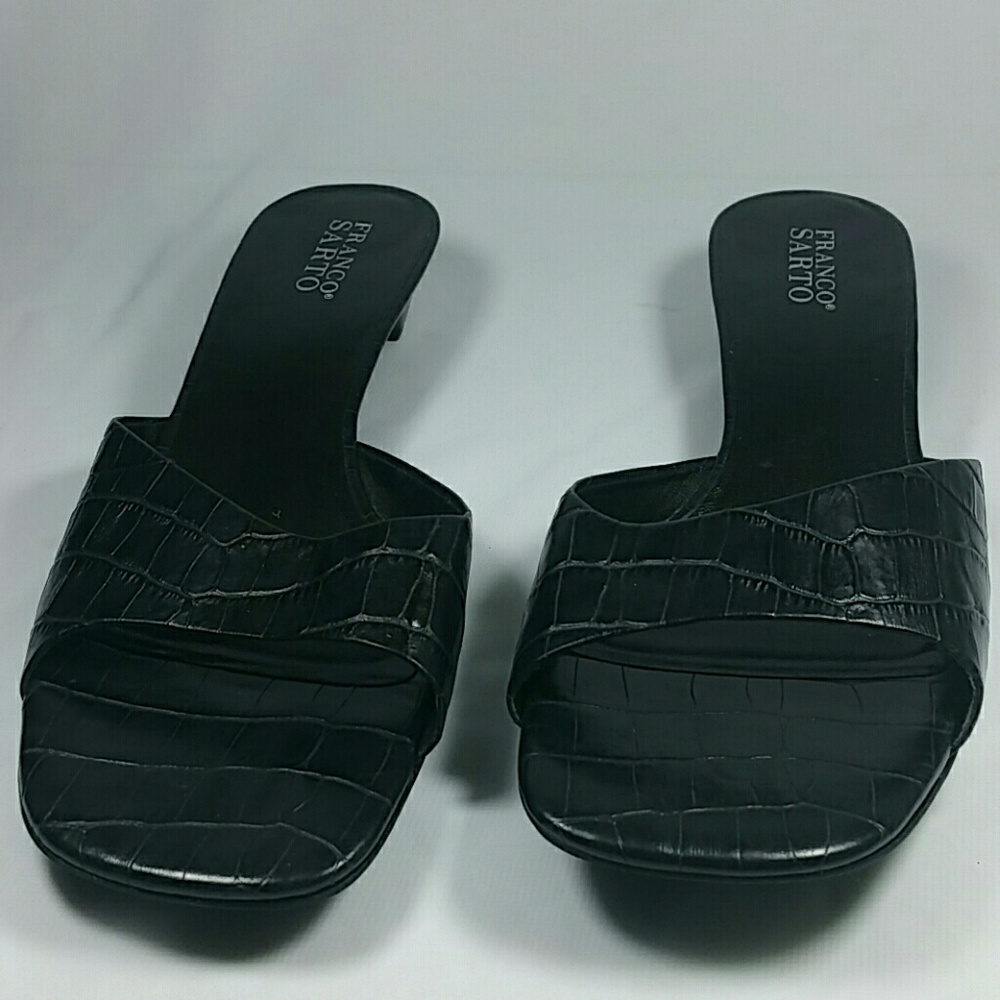 FRANCO SARTO BLACK LEATHER SHOE SIZE 11M